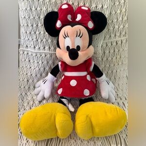 17” Disney Minnie Mouse Stuffed Animal Classic Red & White Polka Dot Dress